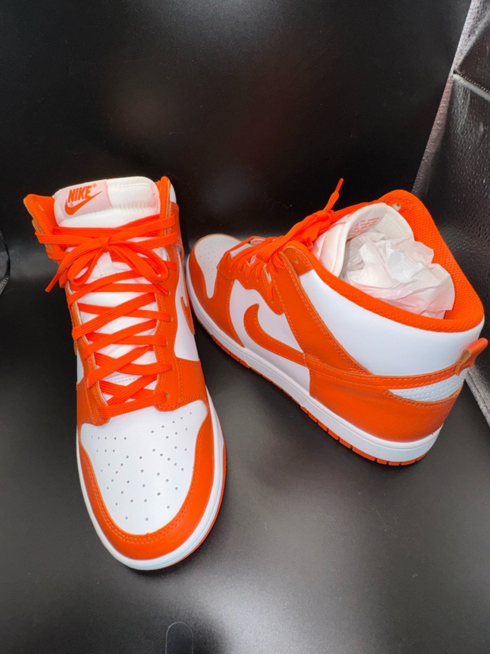 Nike Dunk Low Syracuse Orange Blaze DD1399-101 Men’s 10.5🔥 worn twice - Picture 5 of 16